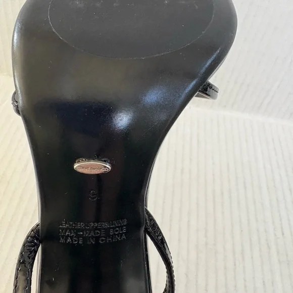 Tony Bianco Maya Elegant Black Strappy Heels patent - Picture 7 of 7